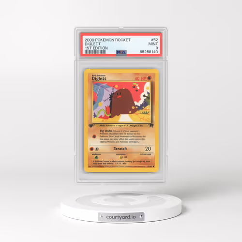2000 Team Rocket #52 Diglett - 1st Edition (PSA 9 MINT)