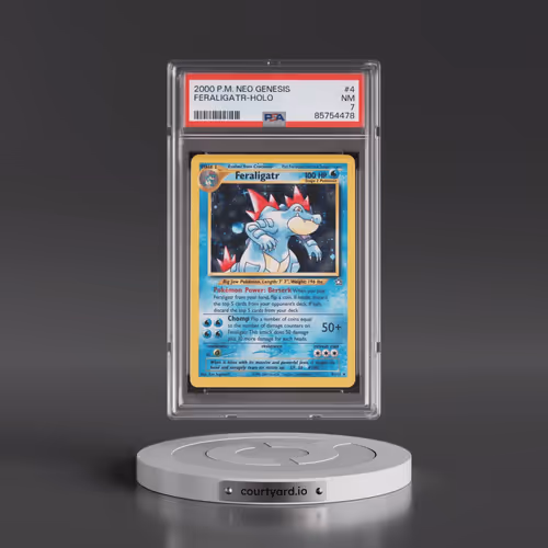 2000 Pokémon Neo Genesis #4 Feraligatr - Holo (PSA 7 NM)