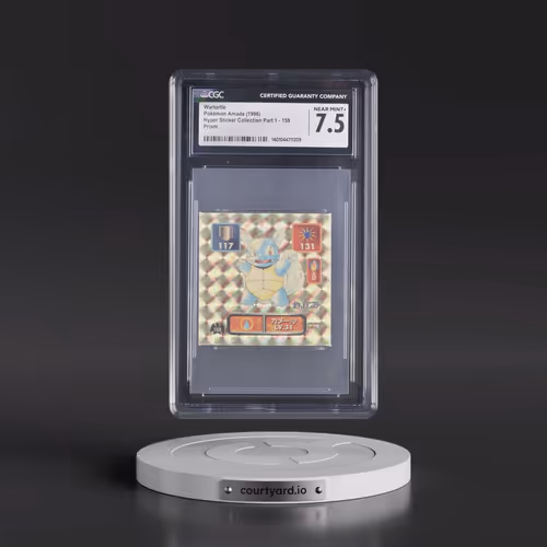 1996 Hyper Sticker Collection Part 1 (1996) #159 Wartortle - Prism (CGC 7.5 NM+)