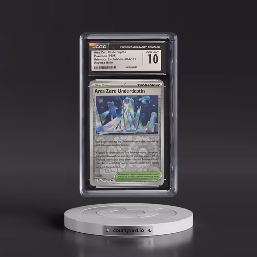 2024 Prismatic Evolutions - PRE EN #094/131 Area Zero Underdepths - Reverse Holo (CGC 10 GEM MINT)