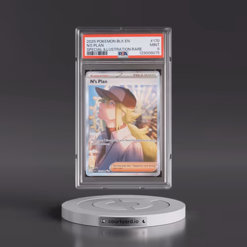 2025 Pokémon Blk EN-Black Bolt #170 N's Plan - Special Illustration Rare (PSA 9 MINT)