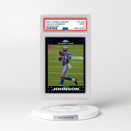 2007 Topps Chrome #TC200 Calvin Johnson - Refractor (PSA 9 MINT)