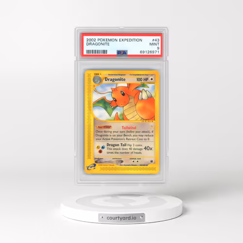 2002 Pokémon Expedition #43 Dragonite (PSA 9 MINT)