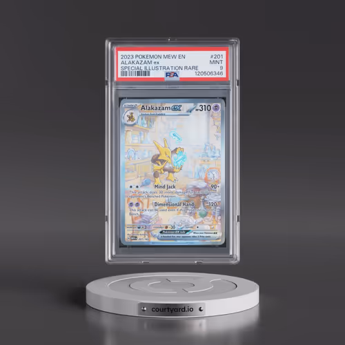 2023 Pokémon Mew EN-151 #201 Alakazam EX - Holo Special Illustration Rare (PSA 9 MINT)
