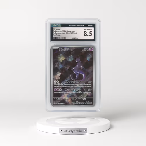 2023 Pokémon Card 151 #183/165 Mewtwo - Art Rare (CGC 8.5 NM-MT+)