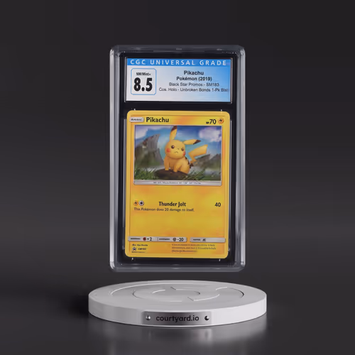 2016 Black Star Promos - Sun & Moon #SM183 Pikachu - Unbroken Bonds 1-Pack Blister (Cosmos Holo) (CG