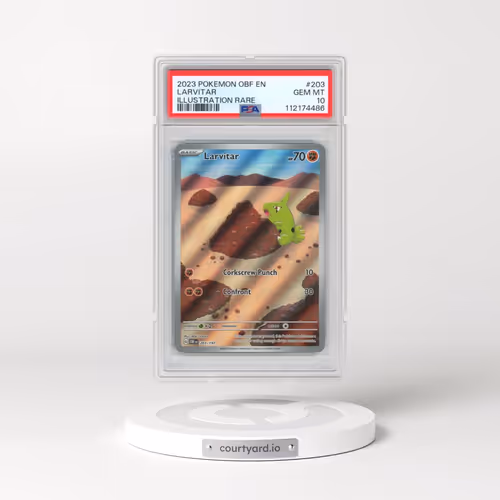 2023 Pokémon Obf EN-Obsidian Flames #203 Larvitar - Illustration Rare (PSA 10 GEM MINT)