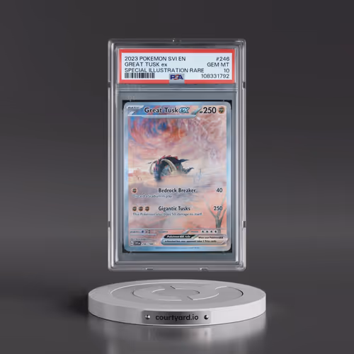 2023 Pokémon Svi EN-Scarlet & Violet #246 Great Tusk EX - Holo Special Illustration Rare (PSA 10 GEM
