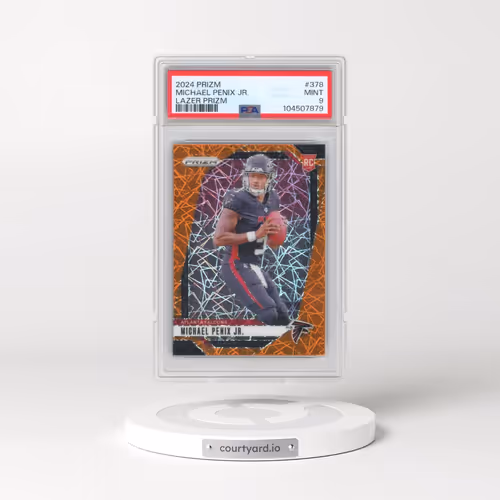 2024 Panini Prizm #378 Michael Penix Jr. - Lazer Prizm (PSA 9 MINT)