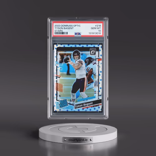 2023 Panini Donruss Optic #216 Tyson Bagent - Stars (PSA 10 GEM MINT)