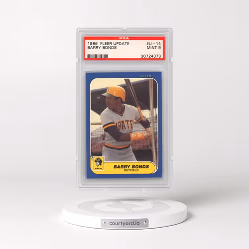 1986 Fleer Update #U-14 Barry Bonds (PSA 9 MINT)