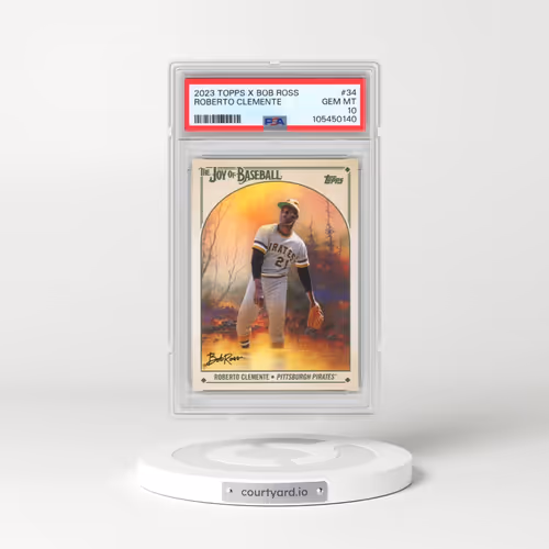 2023 Topps X Bob Ross the Joy of Baseball #34 Roberto Clemente (PSA 10 GEM MINT)