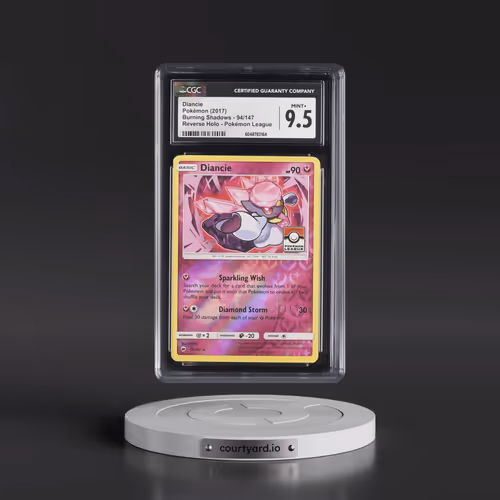 2017 Burning Shadows #94/147 Diancie - Reverse Holo Pokémon League (CGC 9.5 MINT+)