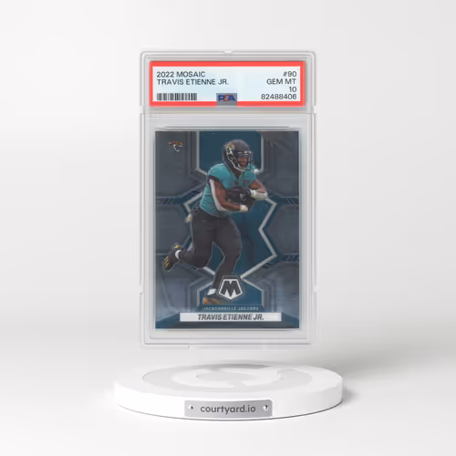 2022 Panini Mosaic #90 Travis Etienne Jr. (PSA 10 GEM MINT)