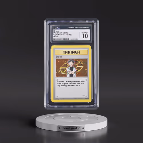 2000 Gym Heroes #15/132 Brock - Holo (CGC 10 GEM MINT)