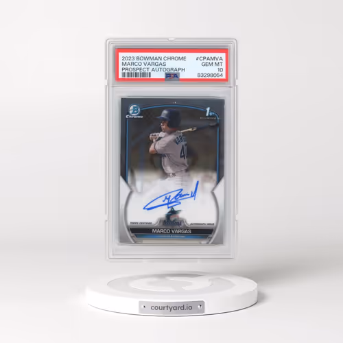 2023 Bowman Chrome Prospect Autographs #CPAMVA Marco Vargas (PSA 10 GEM MINT)