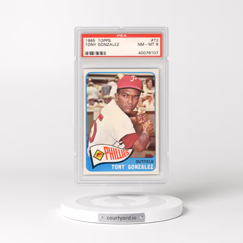 1965 Topps #72 Tony Gonzalez (PSA 8 NM-MT)