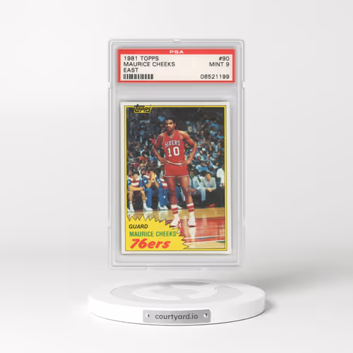 1981 Topps #90 Maurice Cheeks - East (PSA 9 MINT)