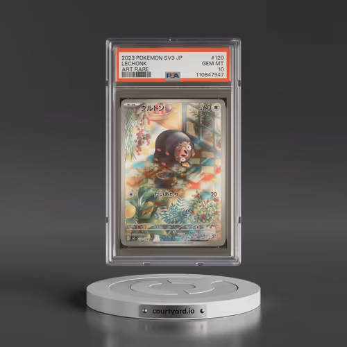 2023 Pokémon SV3-Ruler of the Black Flame #120 Lechonk - Art Rare (PSA 10 GEM MINT)