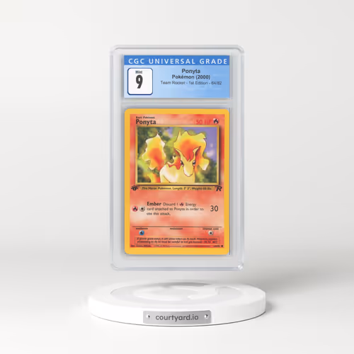 2000 Team Rocket #64/82 Ponyta - 1st Edition 1st Edition (CGC 9 MINT)