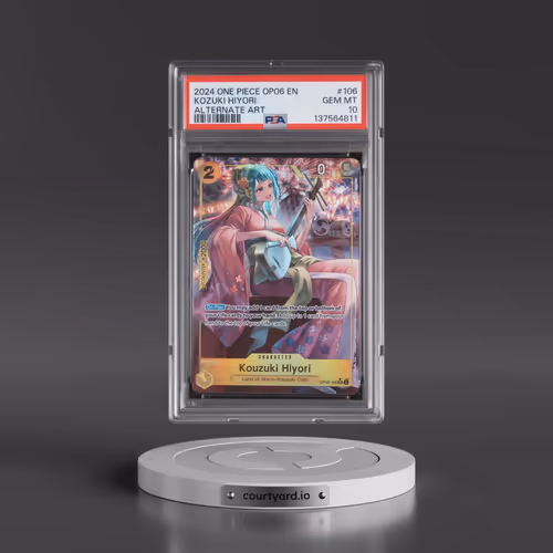 2024 One Piece OP06-Wings of the Captain #106 Kozuki Hiyori - Alternate Art (PSA 10 GEM MINT)
