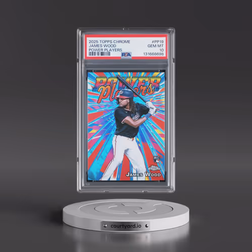 2025 Topps Chrome Power Players #PP19 James Wood (PSA 10 GEM MINT)