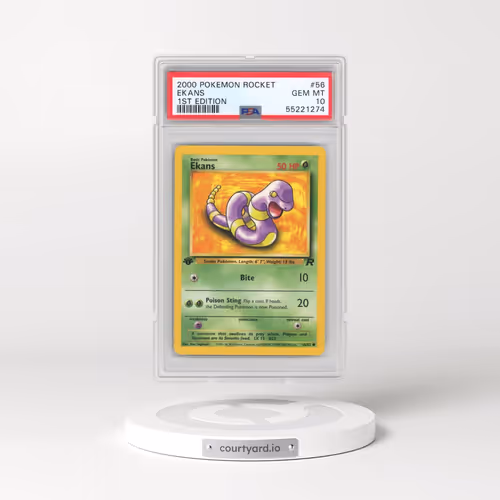 2000 Pokémon Rocket #56 Ekans - 1st Edition (PSA 10 GEM MINT)