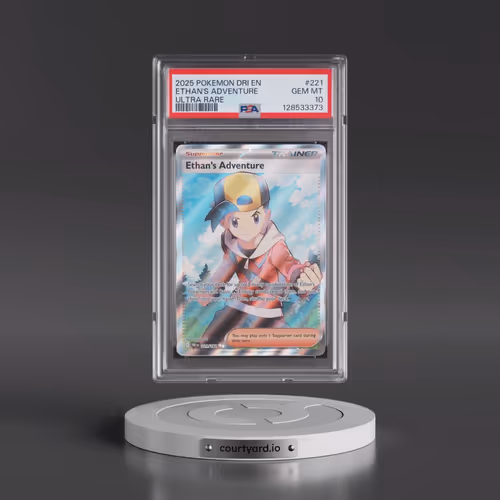 2025 Pokémon Dri EN-Destined Rivals #221 Ethan's Adventure - Ultra Rare (PSA 10 GEM MINT)