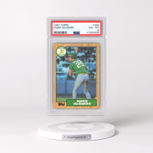 1987 Topps #366 Mark McGwire (PSA 8 NM-MT)
