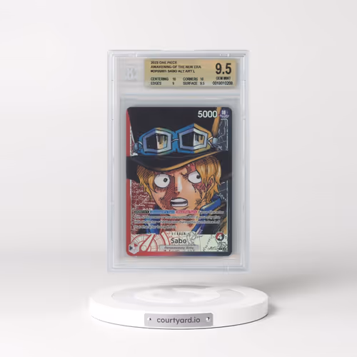 2023 One Piece Card Game Awakening of the New Era #OP05001 Sabo ALT ART L (BGS 9.5 GEM MINT)