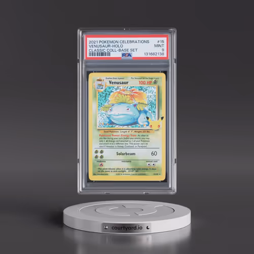 2021 Pokémon Celebrations Classic Collection #15 Venusaur - Holo (PSA 9 MINT)