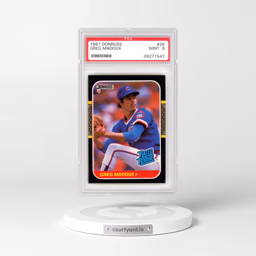 1987 Donruss #36 Greg Maddux (PSA 9 MINT)
