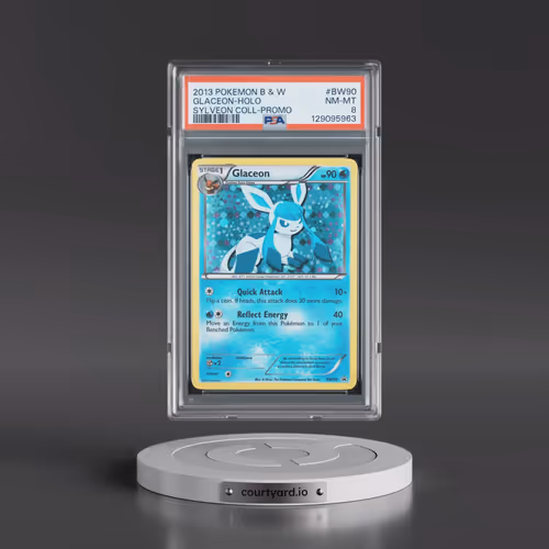2013 Pokémon Black & White Promo #BW90 Glaceon - Holo Sylveon Collection (PSA 8 NM-MT)