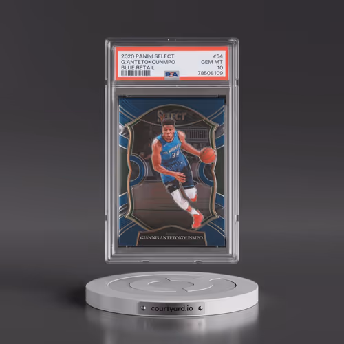 2020 Panini Select #54 Giannis Antetokounmpo - Blue Retail (PSA 10 GEM MINT)