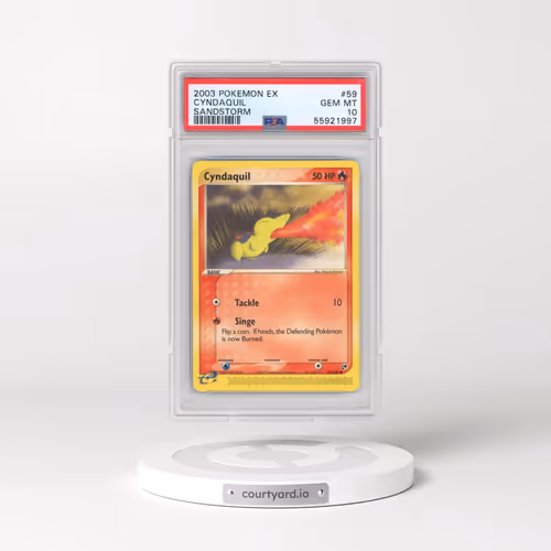 2003 Pokémon EX Sandstorm #59 Cyndaquil (PSA 10 GEM MINT)