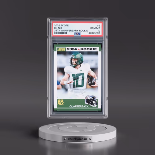 2024 Panini Score 35th Anniversary Rookie #9 Bo Nix (PSA 10 GEM MINT)