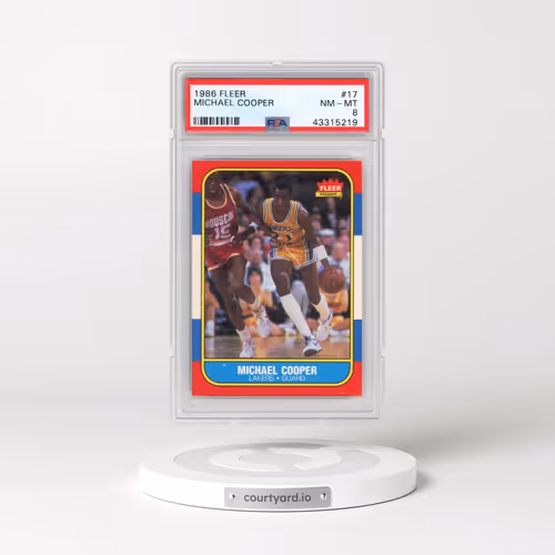 1986 Fleer #17 Michael Cooper (PSA 8 NM-MT)