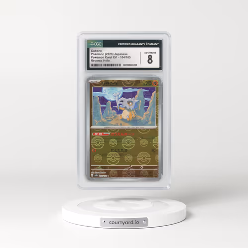 2023 Pokémon Card 151 #104/165 Cubone - Reverse Holo Poké Ball (CGC 8 NM-MT)