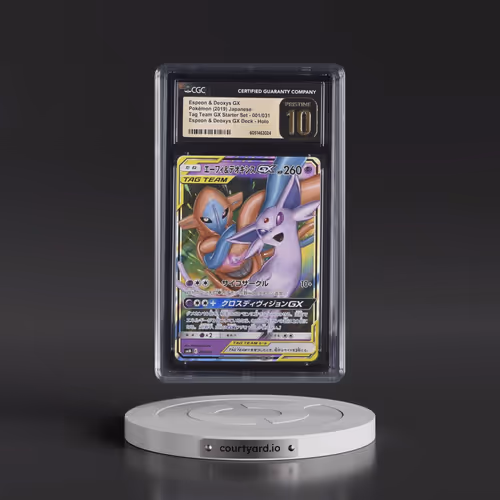 2019 Tag Team GX Starter Set #001/031 Espeon & Deoxys GX - Espeon & Deoxys GX Deck (Holo) (C
