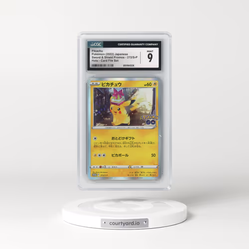 2019 Sword & Shield Promos #272/S-P Pikachu - Holo Card File Set (CGC 9 MINT)