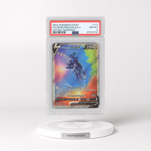 2022 Pokémon Sword & Shield Astral Radiance #177 Origin Forme Dialga V - Holo Full Art (PSA 8 NM-MT)