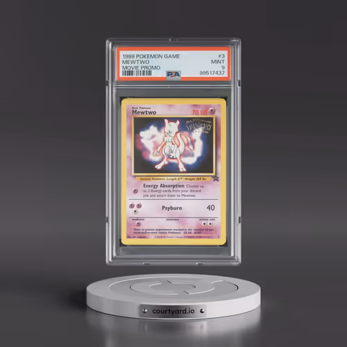 1999 Pokémon Game Movie #3 Mewtwo - Movie Promo (PSA 9 MINT)