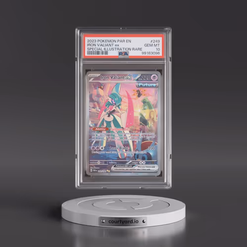 2023 Pokémon Par EN-Paradox Rift #249 Iron Valiant EX - Holo Special Illustration Rare (PSA 10 GEM M