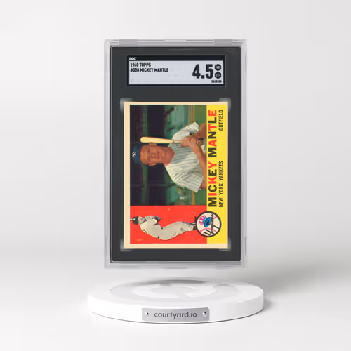 1960 Topps #350 Mickey Mantle (SGC 4.5 VG-EX+)