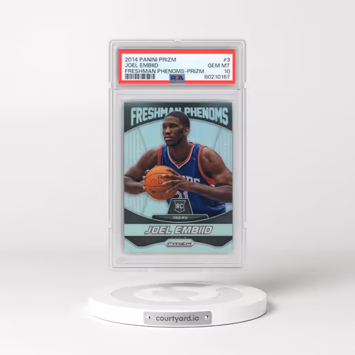 2014 Panini Prizm Freshman Phenoms #3 Joel Embiid - Prizm (PSA 10 GEM MINT)