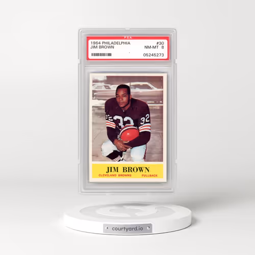 1964 Philadelphia #30 Jim Brown (PSA 8 NM-MT)