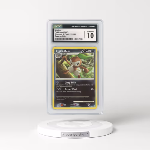2007 Diamond & Pearl #57 Nuzleaf Holo