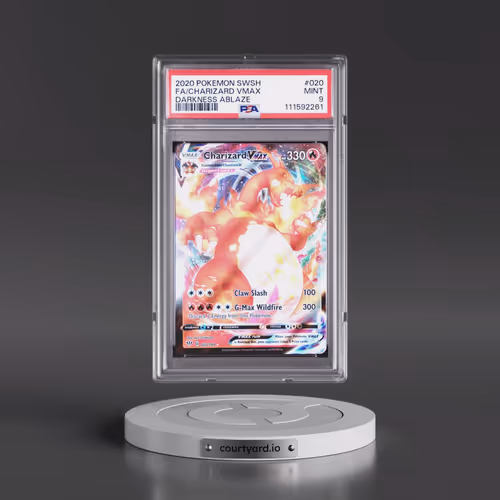 2020 Pokémon Sword & Shield Darkness Ablaze #020 Charizard Vmax - Full Art (PSA 9 MINT)