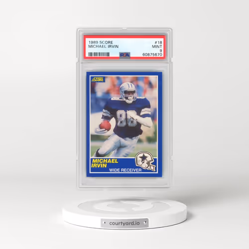 1989 Score #18 Michael Irvin (PSA 9 MINT)