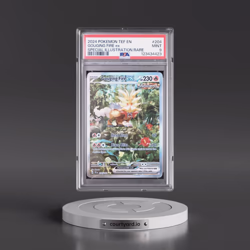 2024 Pokémon Tef EN-Temporal Forces #204 Gouging Fire EX - Holo Special Illustration Rare (PSA 9 MIN